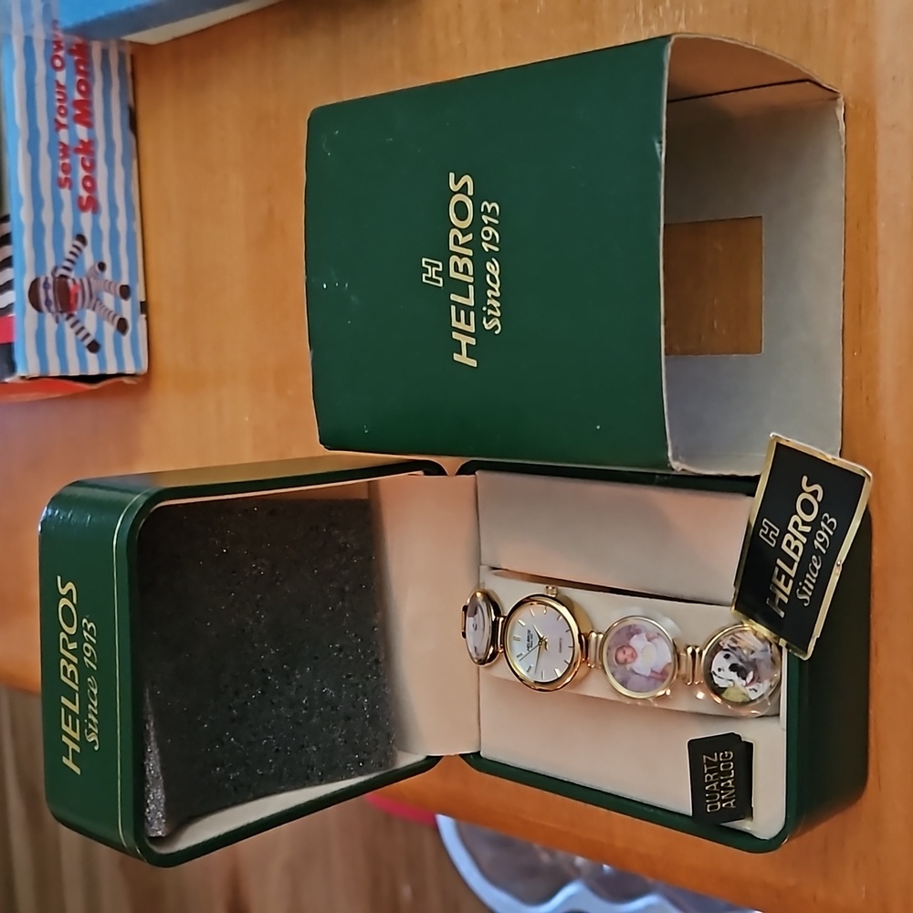 Helbros Photo Picture Bracelet Watch